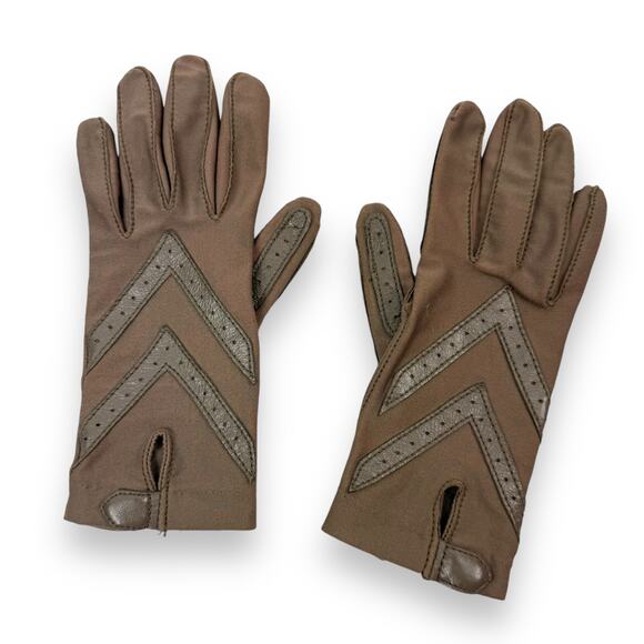 ❌SOLD❌1970's ARIS ISOTONER taupe brown leather motorcycle gloves - Picture 11 of 15